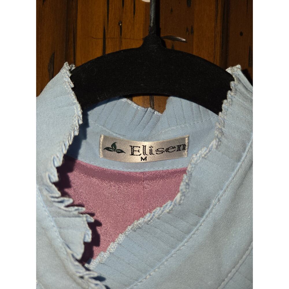 Ellisen Multicolor Ruffled Pleated Dress Size M - Picture 3 of 5